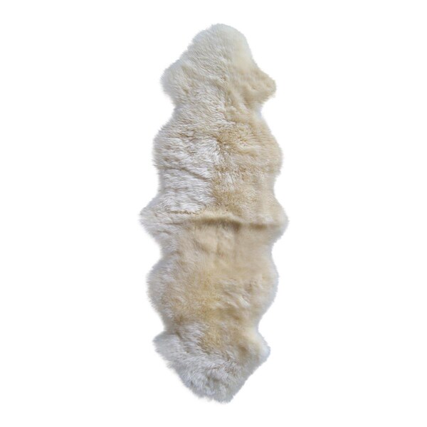 Palacedesigns 2 x 2 x 6 in. New Zealand Double Sheepskin Rug Gold PA2473848 - main
